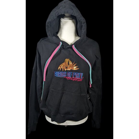 Birds Of Prey Harley Quin Embroidered Hoodie Size Small - Picture 1 of 7